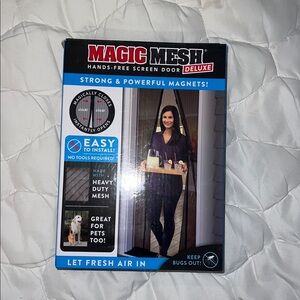 Magic Mesh Deluxe Hands-Free Screen Door